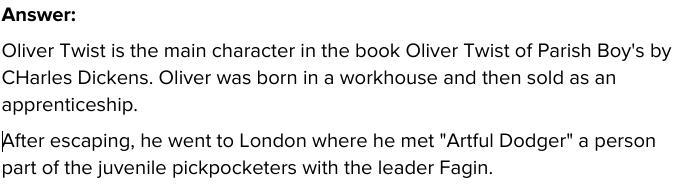 Please who is called Oliver twist ​-example-1