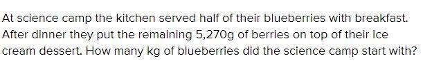 At Sam's camp the kitchen serves half of their berries with breakfast after dinner-example-1