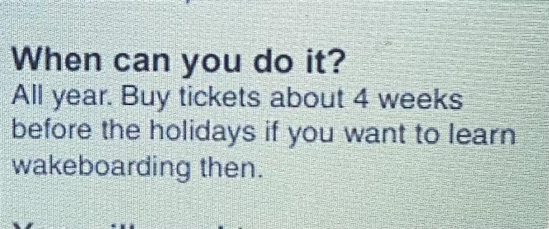 What happens in the holidays? A. There are no classes. B. There are more classes. C-example-1