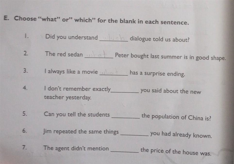 Choose "what" or "which" for the blank in each sentence​-example-1