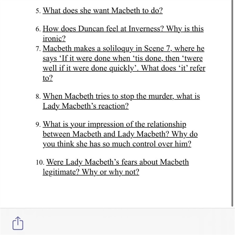 Pls answer these pls English literature macbeth-example-1