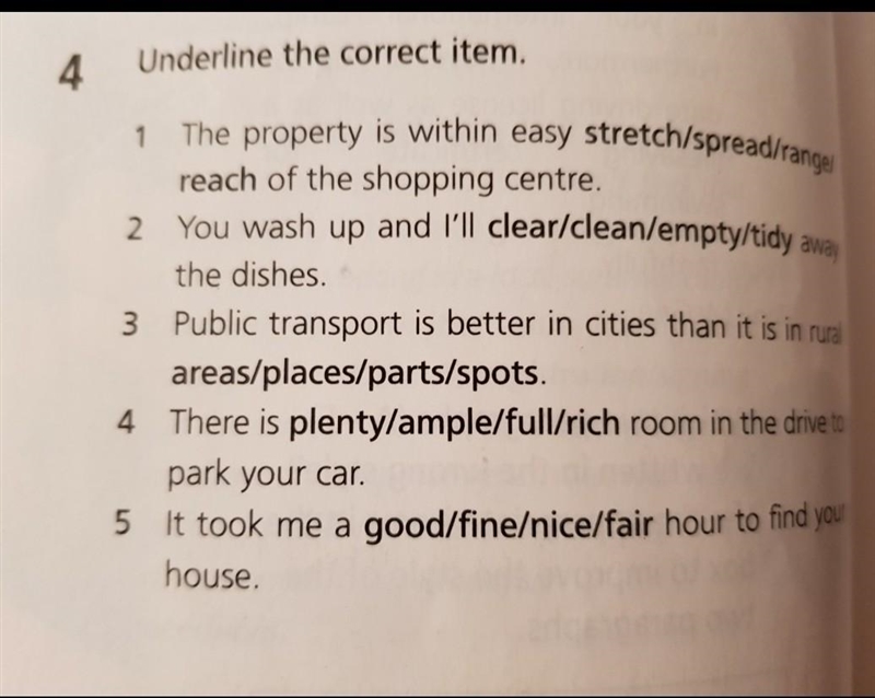 Underline the correct item. ​-example-1