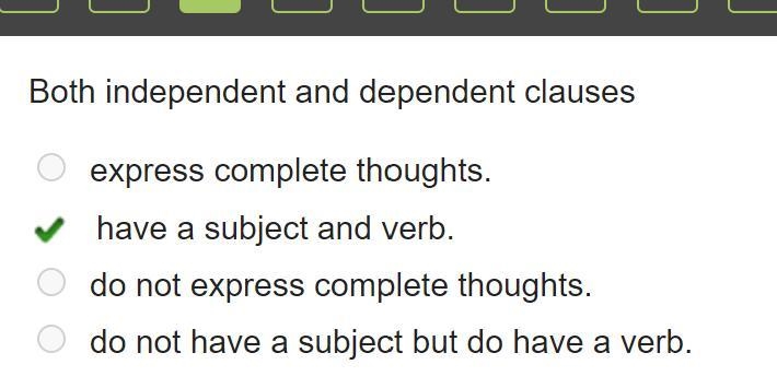 Both independent and dependent clauses-example-1