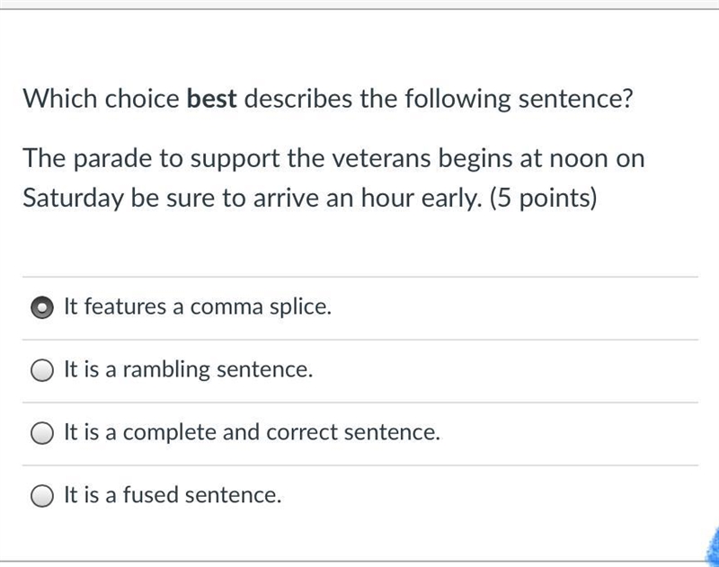 PLEASE HELP! I have an F in Research so PLEASE HELP ME! Which choice best describes-example-1