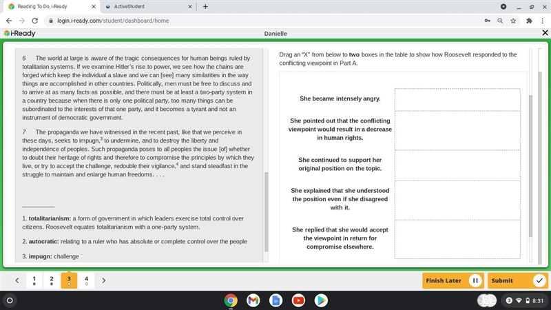 May someone please help !!!!! read the story and answer part A and B . If you read-example-3