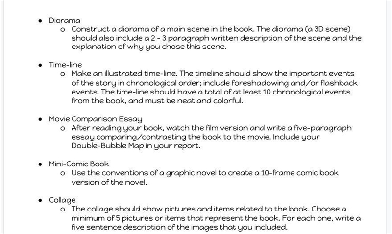 Which one should I do for my book report? My book is called the silent patient but-example-3