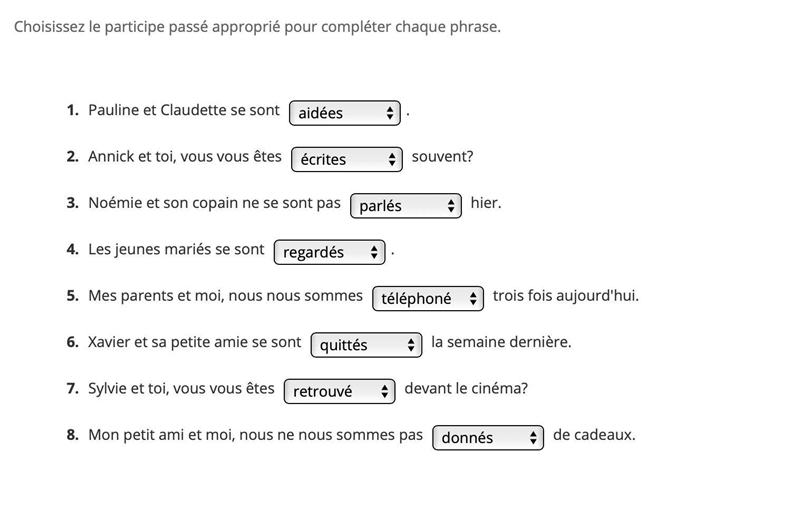 Need to know if I did these correctly - each answer option just has one with the S-example-1