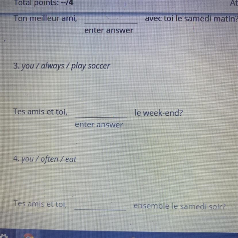 Please help me fill in the blanks using..... est-ce que-example-1