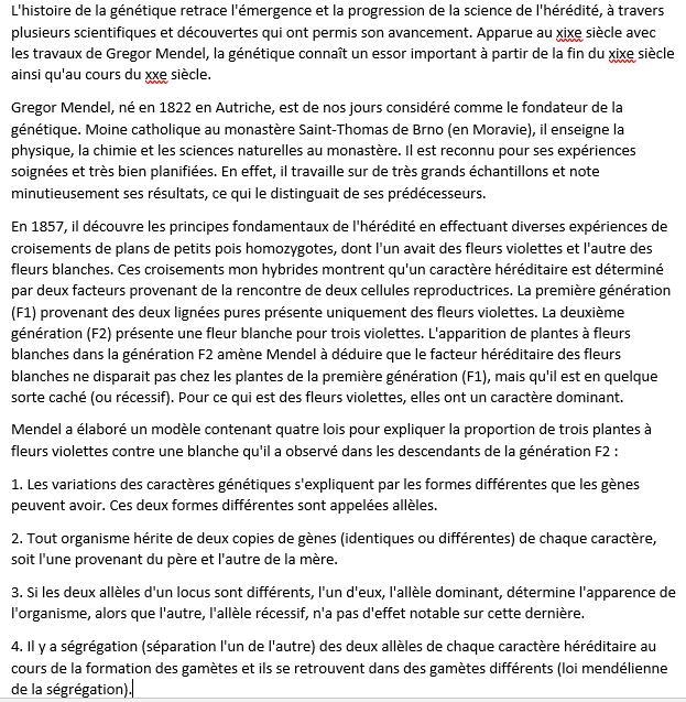 Bonjour,enfaite ,il faut parler de l'histoire de la découverte de l'ADN en 20 lignes-example-1