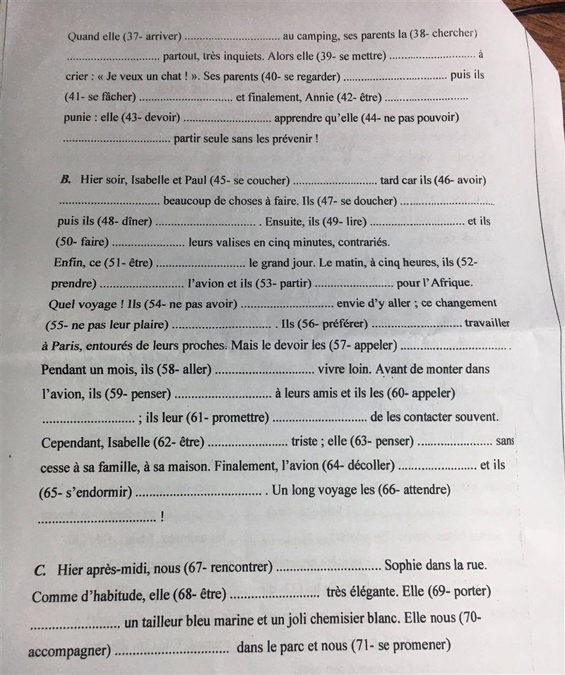 French Documents! Passé composé ou Imparfait?-example-3