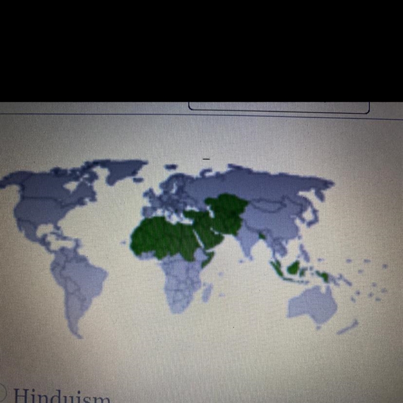 What is the main religion in the shaded region? A) Hinduism B)Buddhism C)Islam D)Christianity-example-1