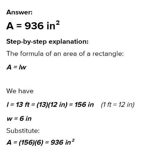 Find the are of the rectangle with the given bace and height? 13ft, 6in-example-1