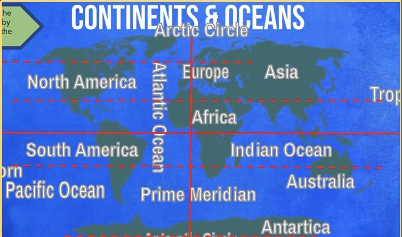 Locate and Label goo • Locate and label these places: • Seven Continents • Five Oceans-example-1