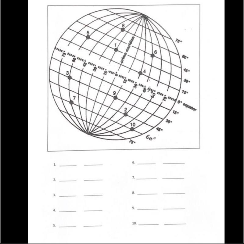 Locate the absolute location of the points on the earth-example-1