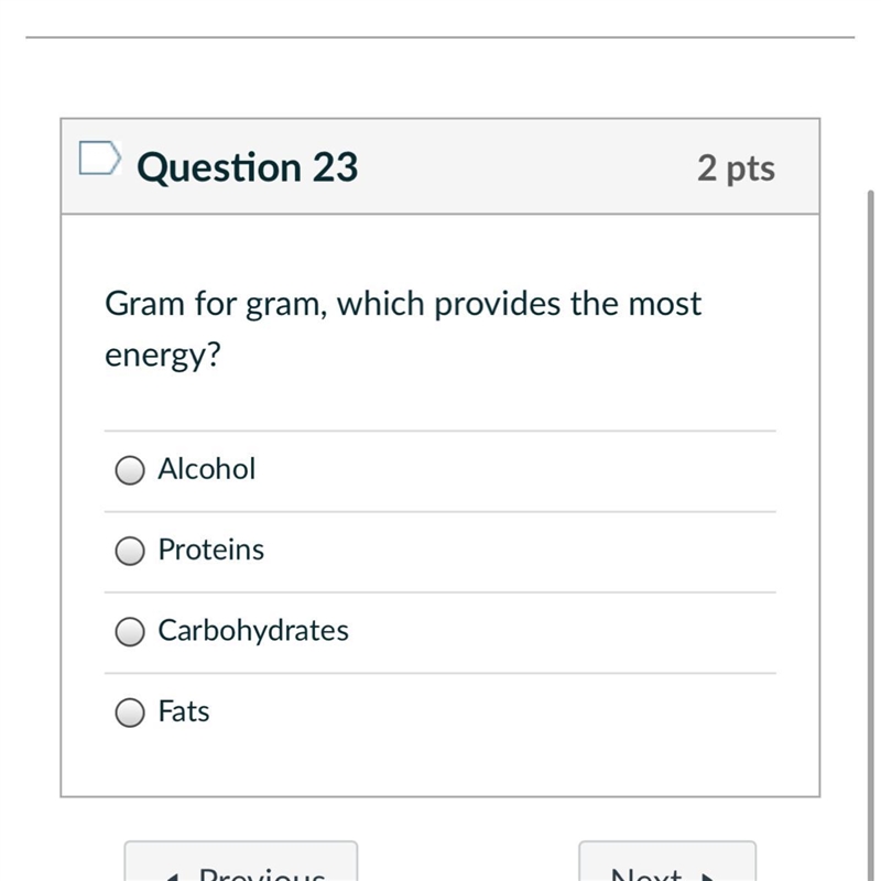 Gram for gram, which provides the most energy?-example-1