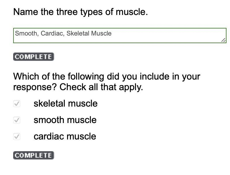 From the list below, select the names of the three types of muscle in the human body-example-1