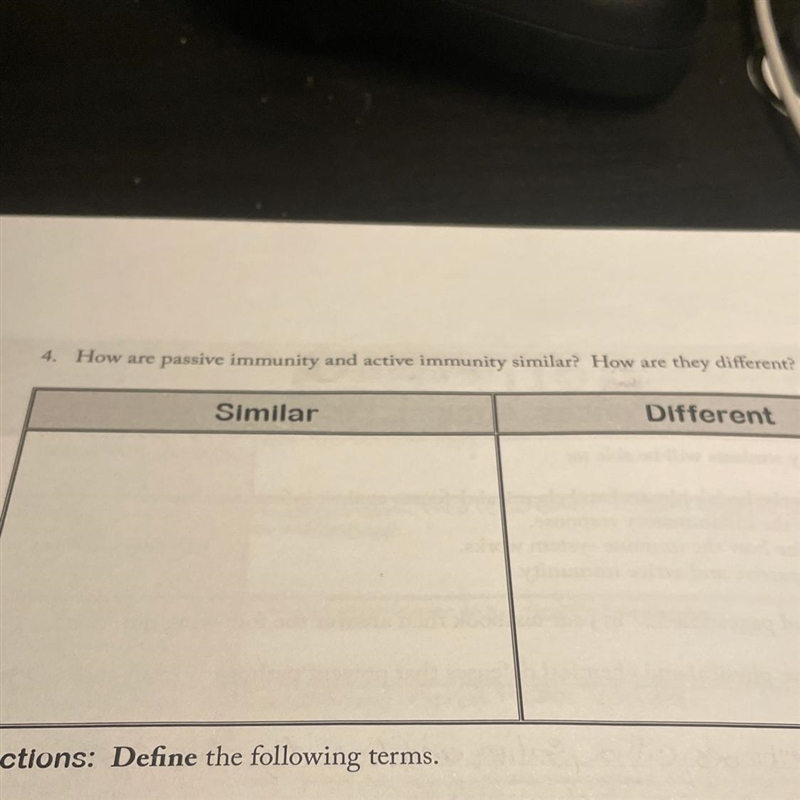 How are passive immunity and active immunity similar? How are they different?-example-1