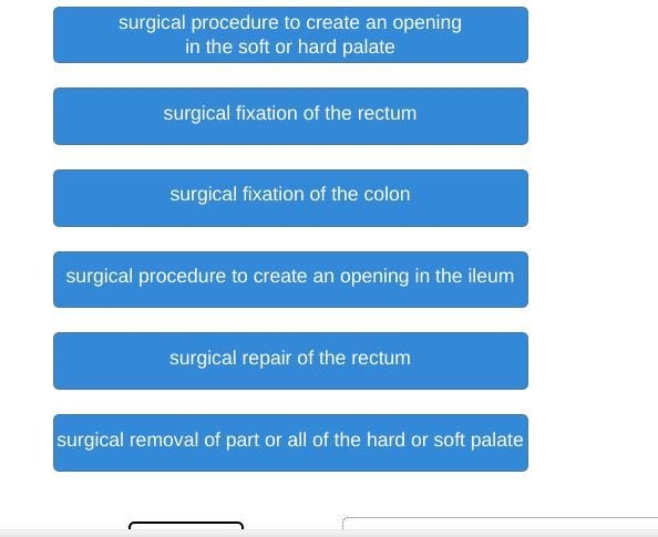 Match the surgeries to their descriptions.-example-1