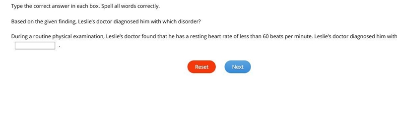 Based on the given finding, Leslie’s doctor diagnosed him with which disorder? During-example-1