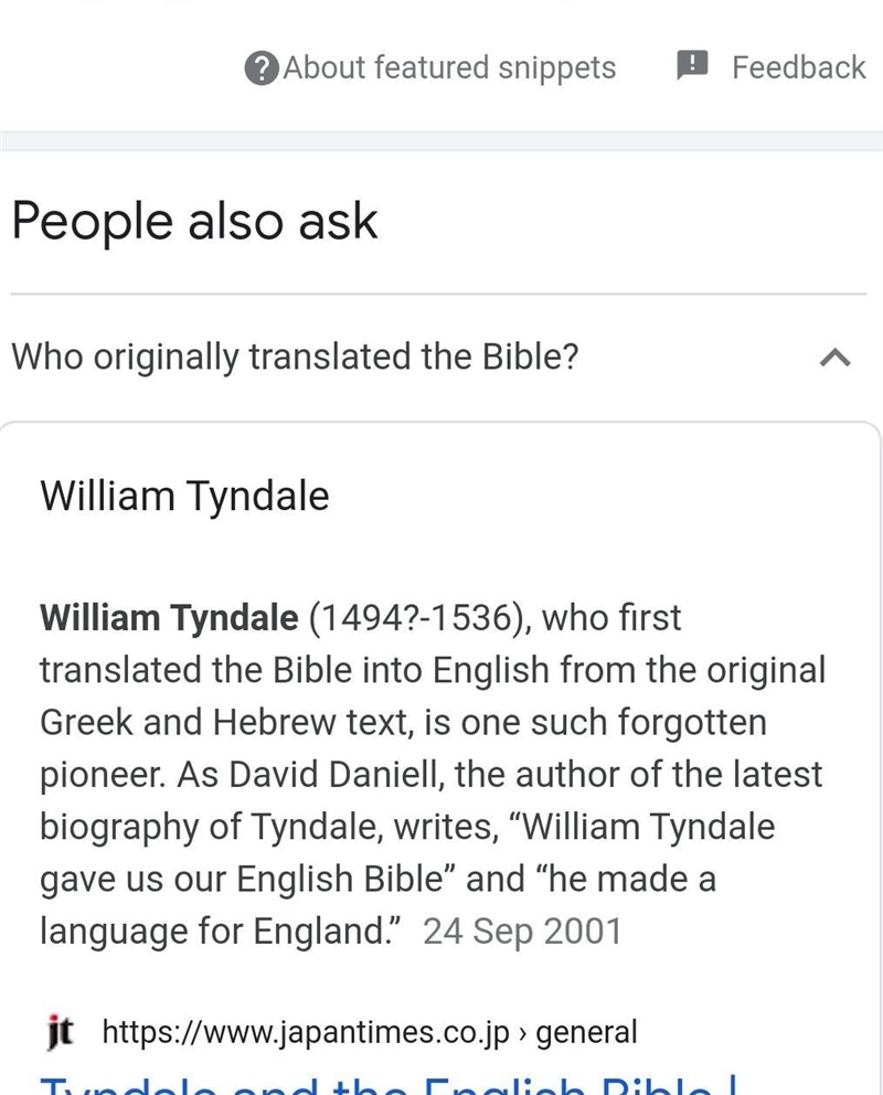 Who translated the bible into different langues-example-1