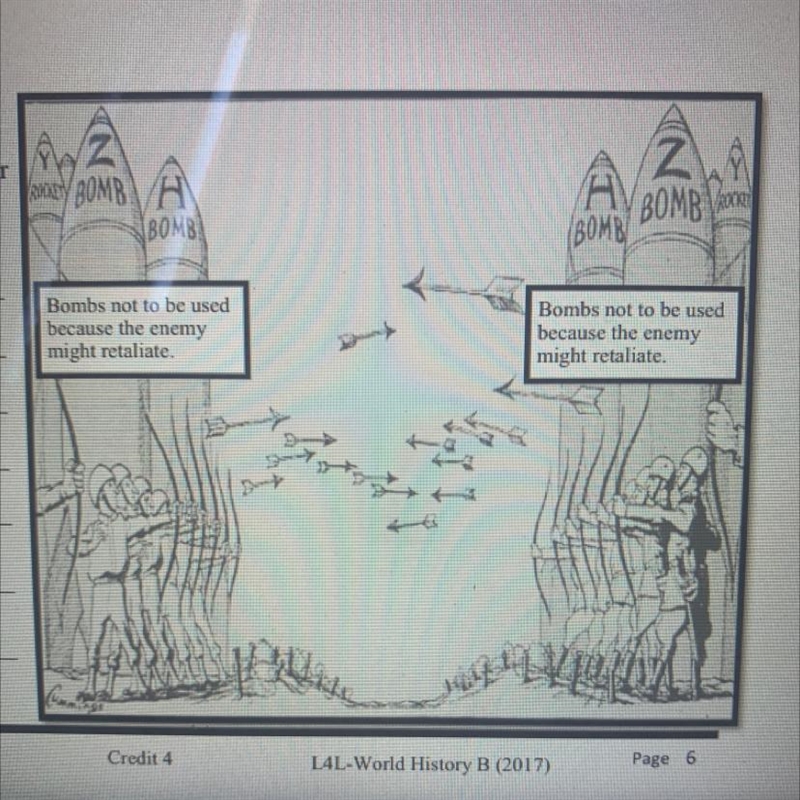 Warm-Up Activity 1. According to this Cold War political cartoon, how were the Soviet-example-1