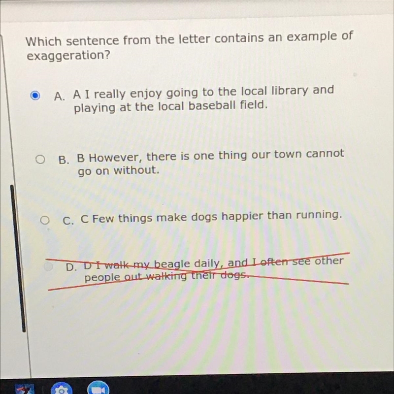 Pls help which sentence is an example of exaggeration?-example-1