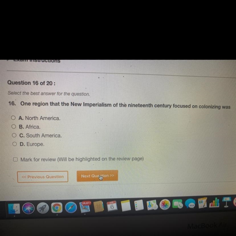 A. North America B. Africa C. South America D. Europe-example-1