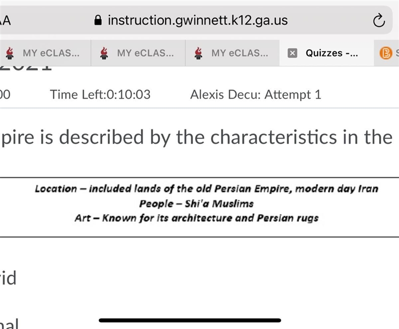 ￼ Which empire is described by the characteristics in the box below? LOOK AT PICTURE-example-1