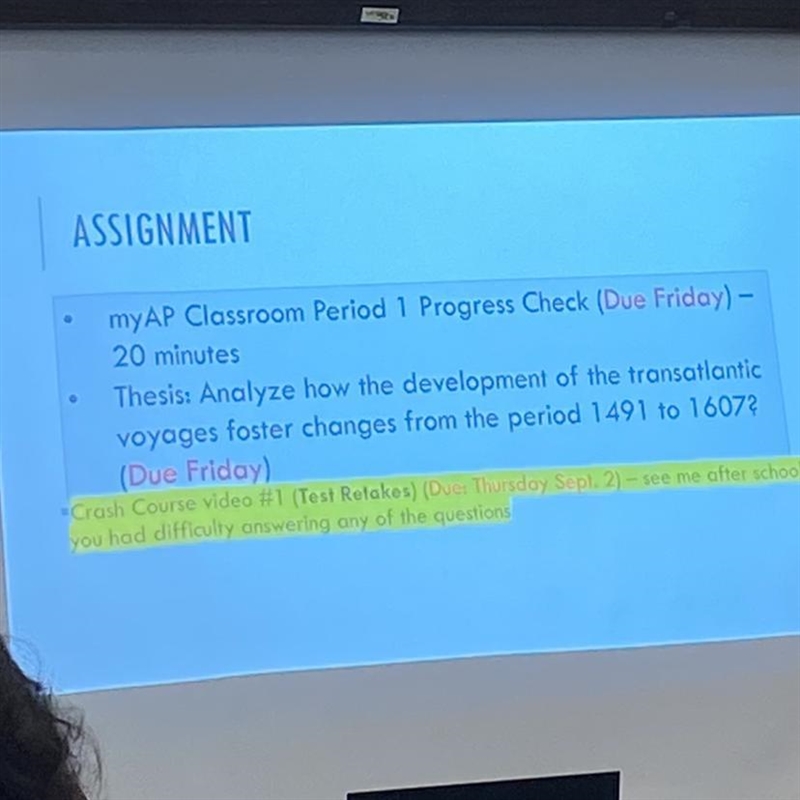 Analyze how the development of the transatlantic voyages foster changes from the period-example-1