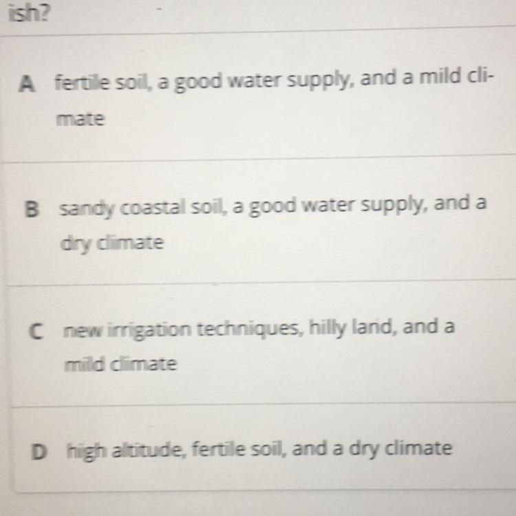 Which factors helped Rome's agriculture flour- ish?-example-1