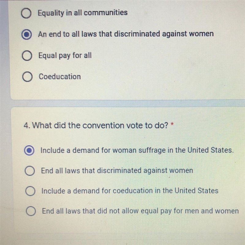 4. What did the convention vote to do? * Include a demand for woman suffrage in the-example-1