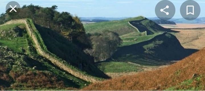 What are the parts of Hadrian’s wall-example-1