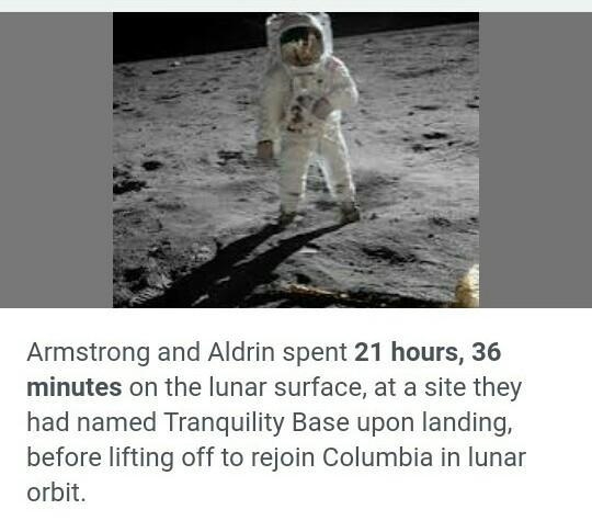 How long did Nil Armstrong stay on the moon​-example-1