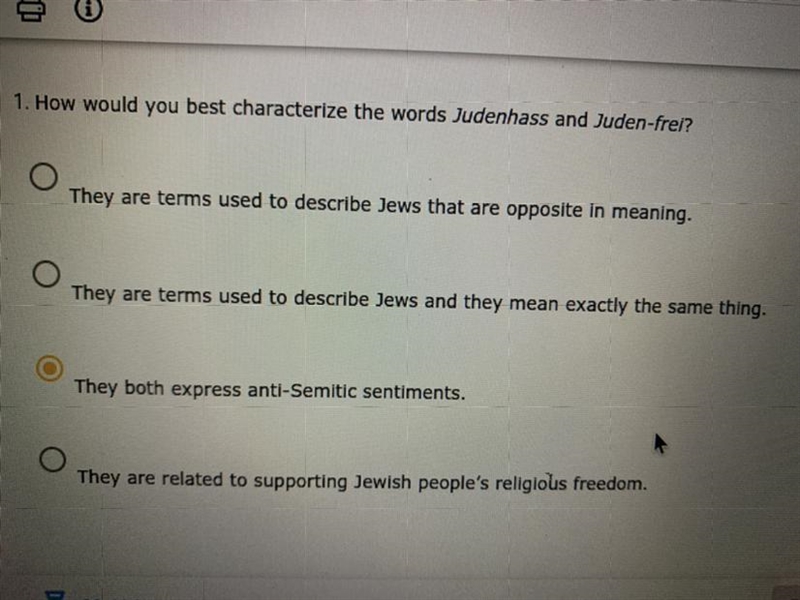 HISTORY OF THE HOLOCAUST PLEASE HELP-example-1