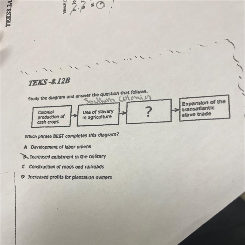 Which phrase best complete the diagram?-example-1