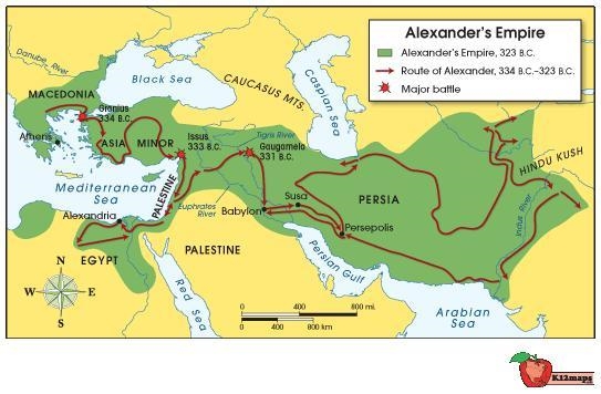 What country today was once Asia Minor and part of the empire of Alexander the Great-example-1