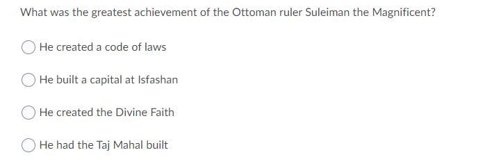 What was the greatest achievement of the ottoman ruler suleiman the magnificent-example-1