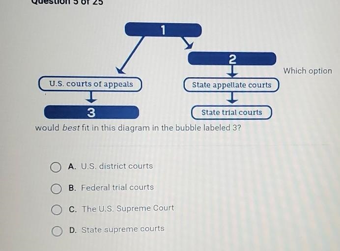 Which option would best fit in this diagram in the bubble labeled 3? helppp plz​-example-1