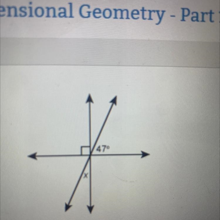 What is the measure of angle x?-example-1