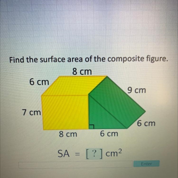 What is the surface area of the composite figure?-example-1