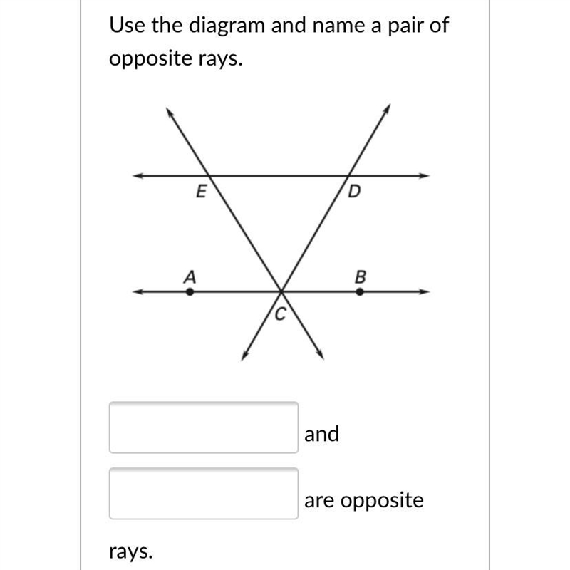 What are the opposite rays-example-1