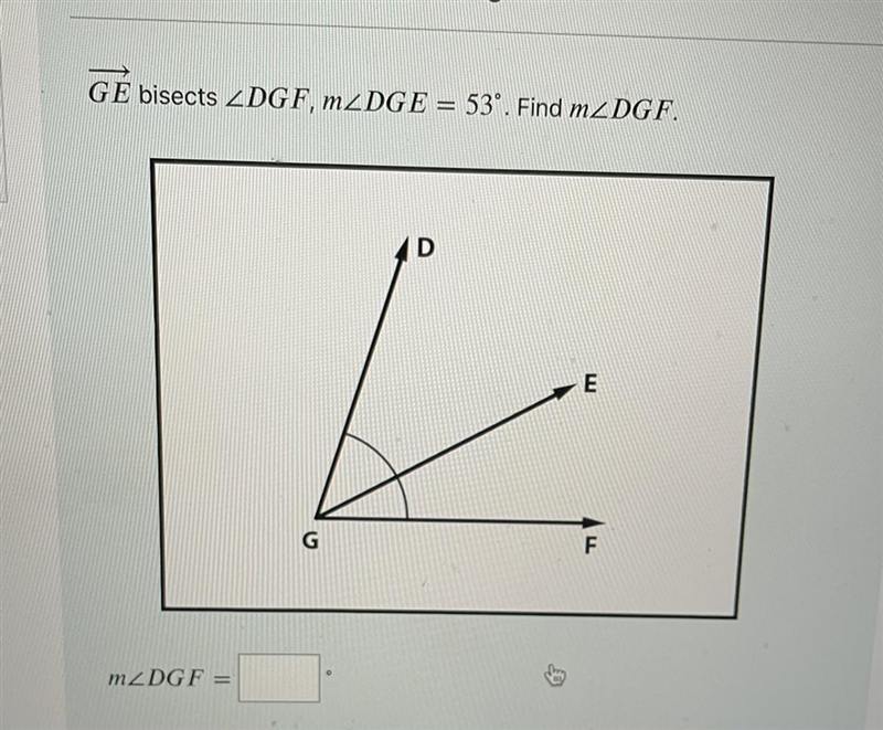 What is the m GE bisects Find m-example-1