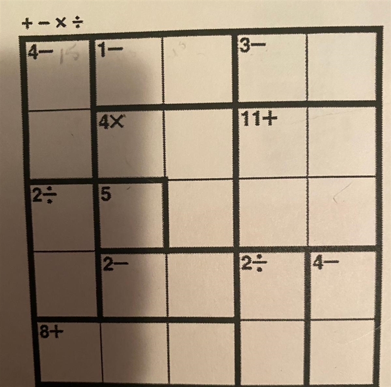 Ken Ken 5x5 please help-example-1