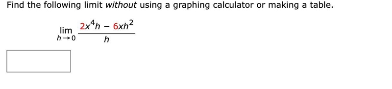 Find the following limit without using a graphing calculator or making a table.-example-1