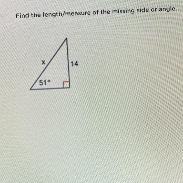 It’s geometry please find the length of the missing side-example-1