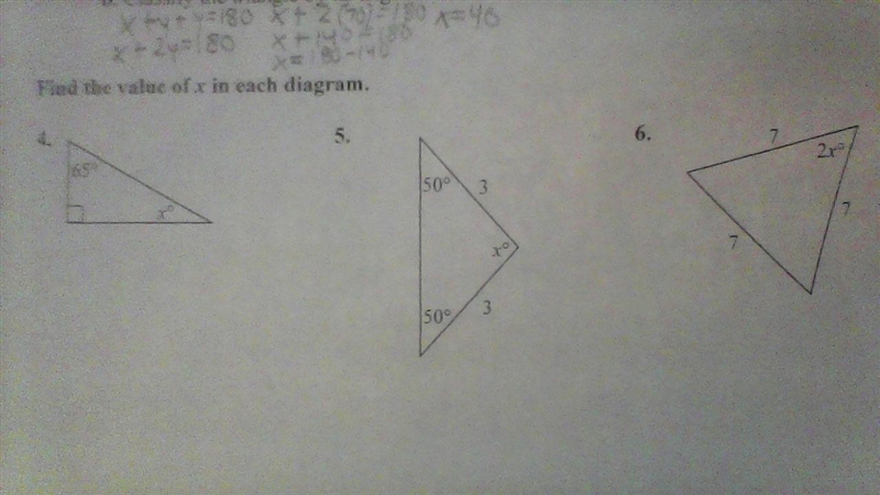 Find the value of x in each diagram.-example-1