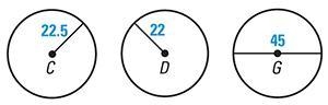 (PLEASE ITS ACTUALLY MY LAST ONE HELP) Which two figures represent circles of the-example-1