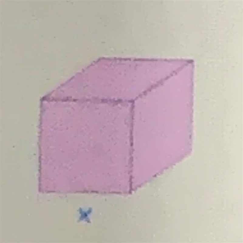 A cube has a surface area of 54cm^2 Find the side length, x, of the cube-example-1