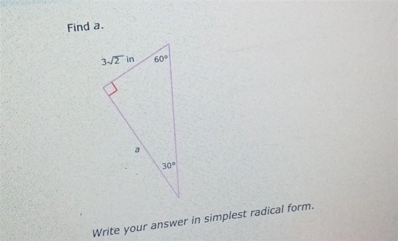 Write your answer in simplest radical form​-example-1