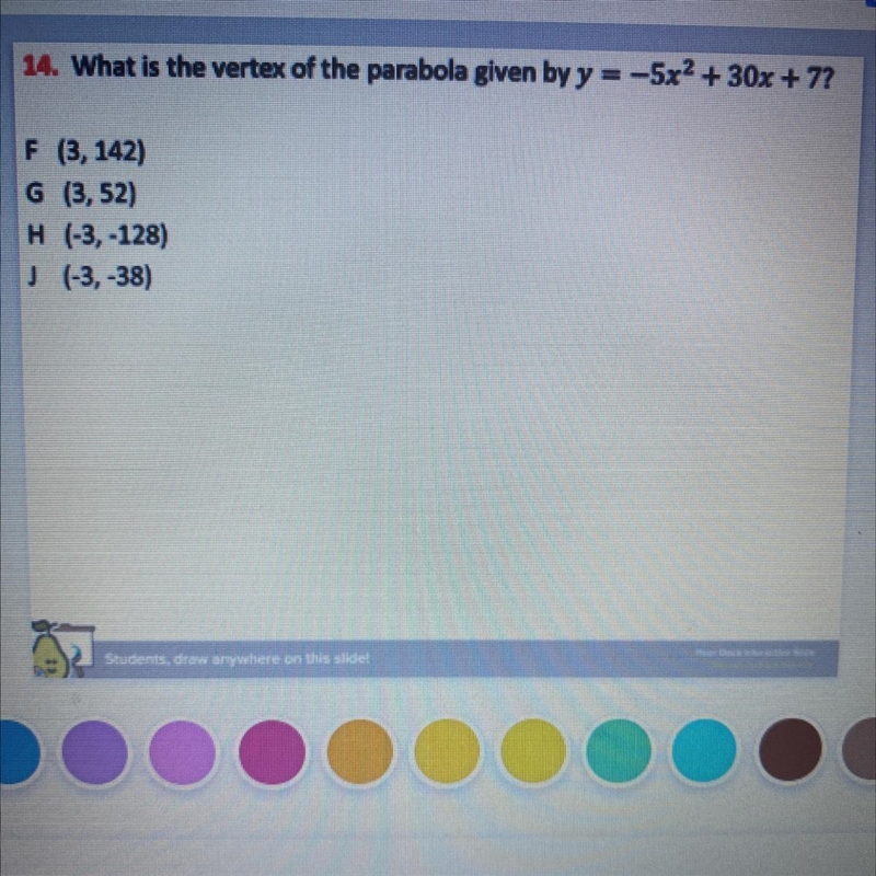 What is the vertex of the parabola-example-1